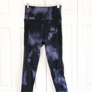 TKO Technical Knockout Tie Dye Sheer Mesh High Rise Leggings Large